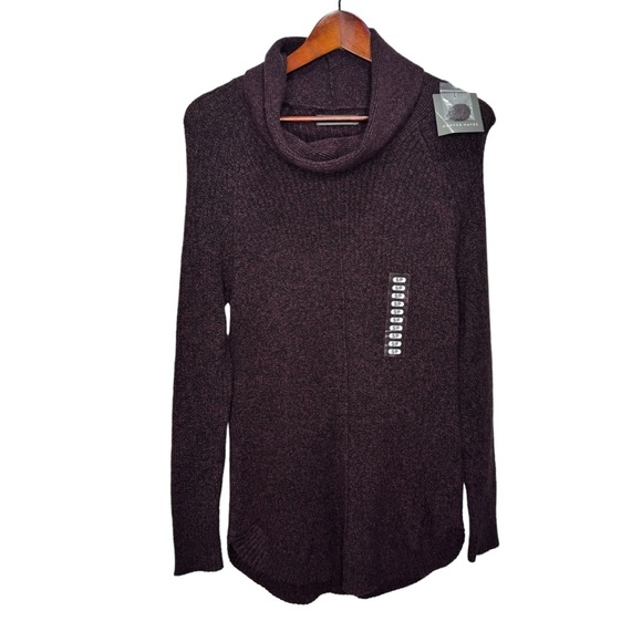 Denver Hayes Purple Knit Turtleneck Sweater Size Small NWT - Picture 1 of 7